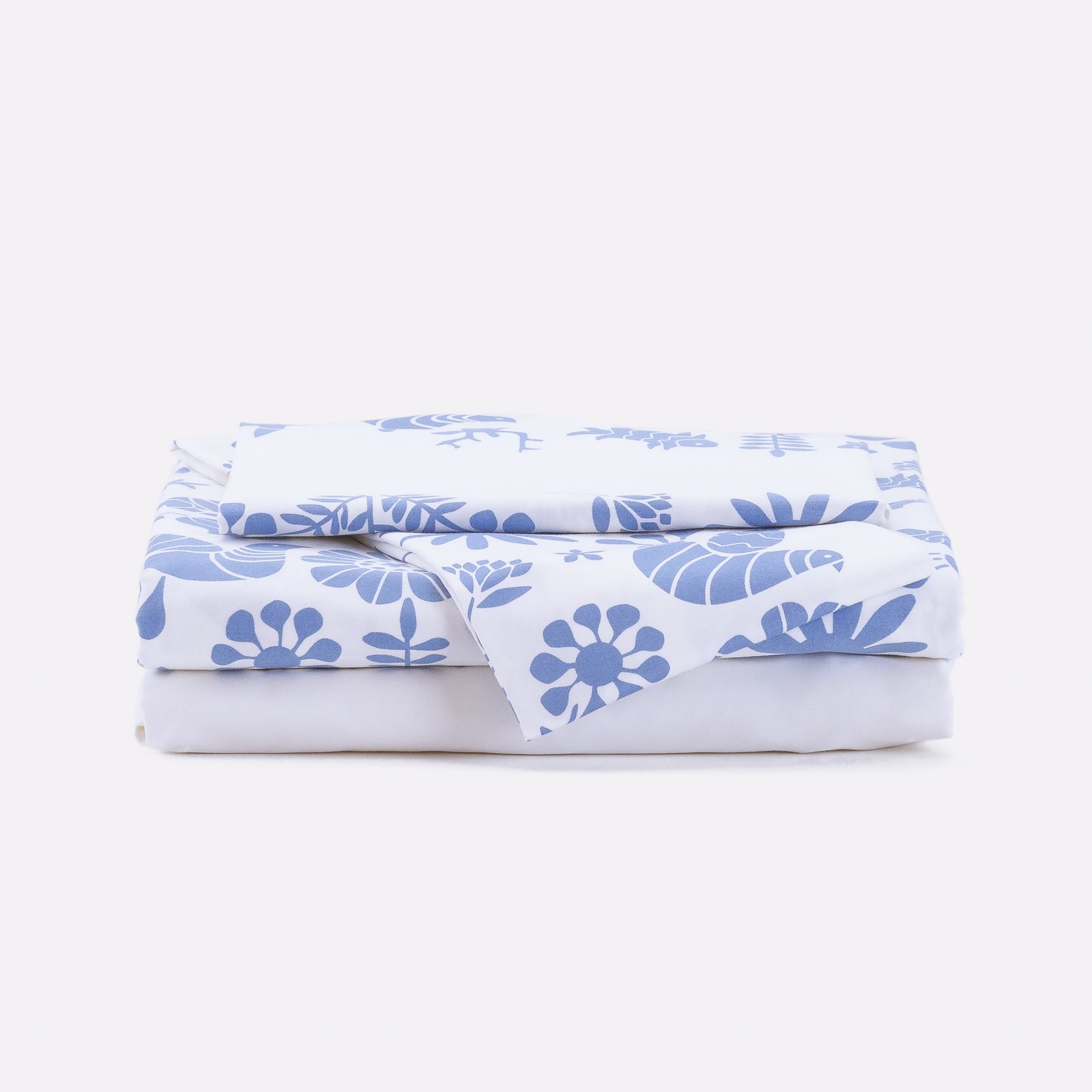 juego basico de sababas de algodon animalitos azul nuit 